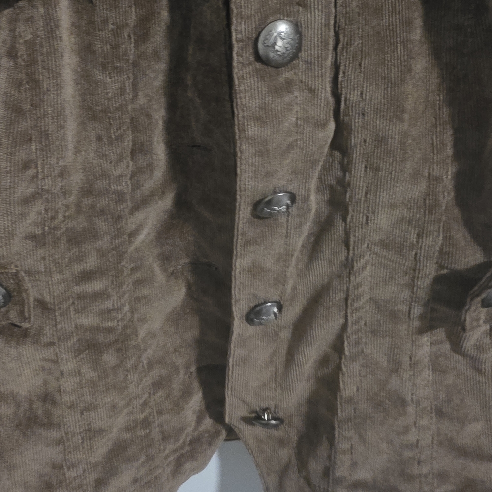 L.A. Live a Little Brown Corduroy Jacket Women’s Size Small Boho Western Stretch - Picture 5 of 13